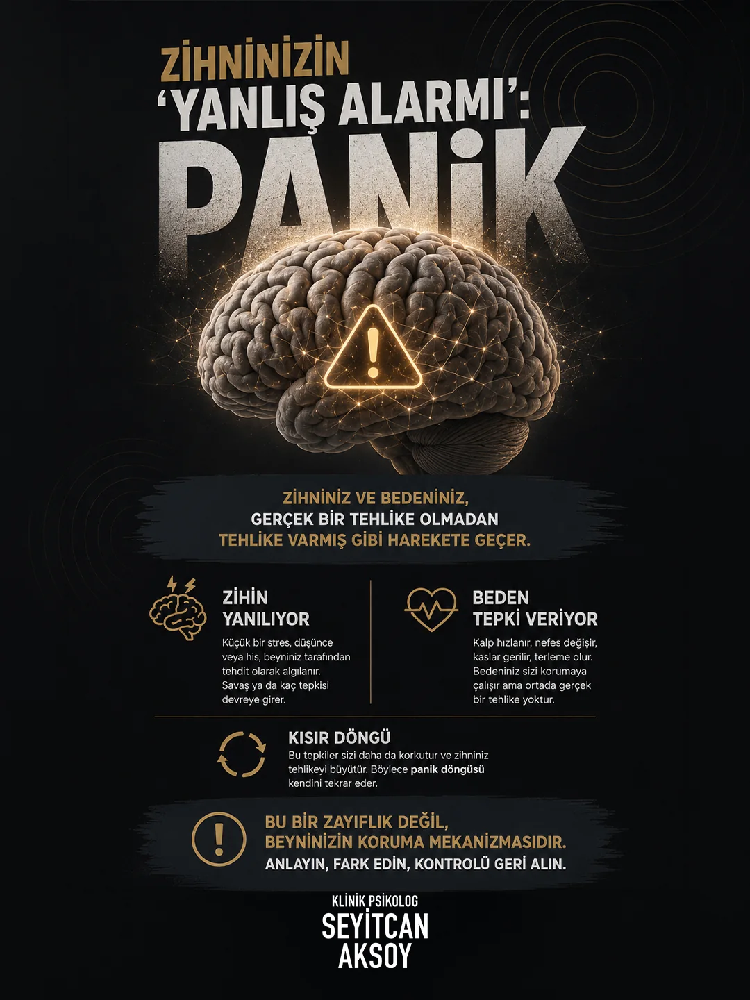 Panik — Bilgilendirme tasarımı