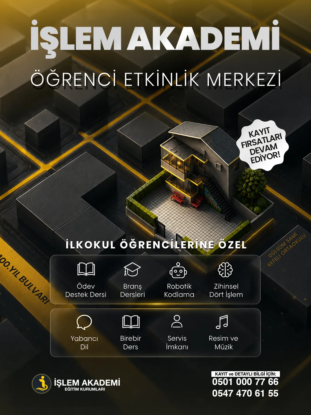 İşlem Akademi — Öğrenci etkinlik merkezi