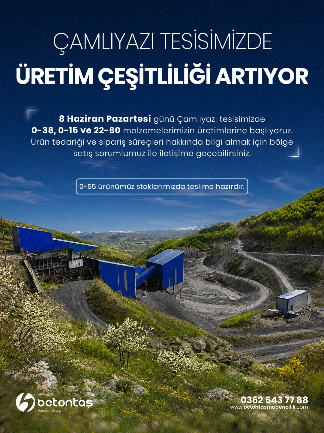 Betontaş — Üretim çeşitliliği